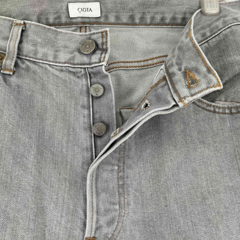 シオタ CIOTA 本藍スビンコットン 13.5oz ストレートデニム メンズ 33