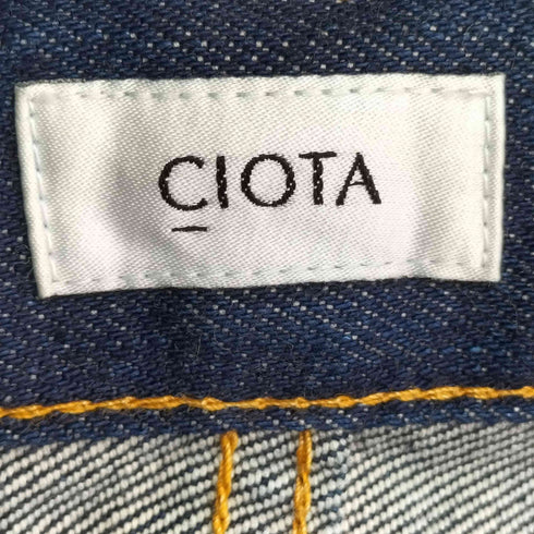 シオタ CIOTA インディゴ スビンコットン 13.5oz テーパードデニム メンズ 32