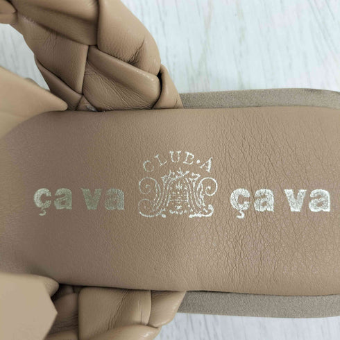 サヴァサヴァ cava cava 23ss 厚底ダブルベルトサンダル レディース JPN:37