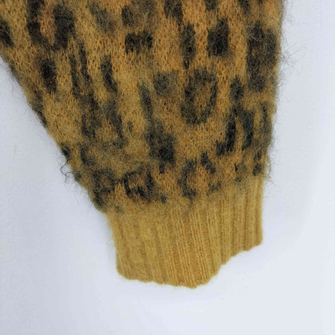 マインデニム MINEDENIM Kid Mohair Leopard Knit Long Cardigan メンズ JPN:2