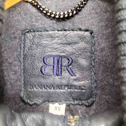 バナナリパブリック BANANA REPUBLIC レザージップブルゾン レディース XS