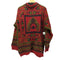 HASTING&SMITH イタリア製 ネイティブ柄 モックネック L/S プルオーバー ニット メンズ import:L