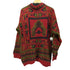 HASTING&SMITH イタリア製 ネイティブ柄 モックネック L/S プルオーバー ニット メンズ import:L