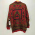 HASTING&SMITH イタリア製 ネイティブ柄 モックネック L/S プルオーバー ニット メンズ import:L