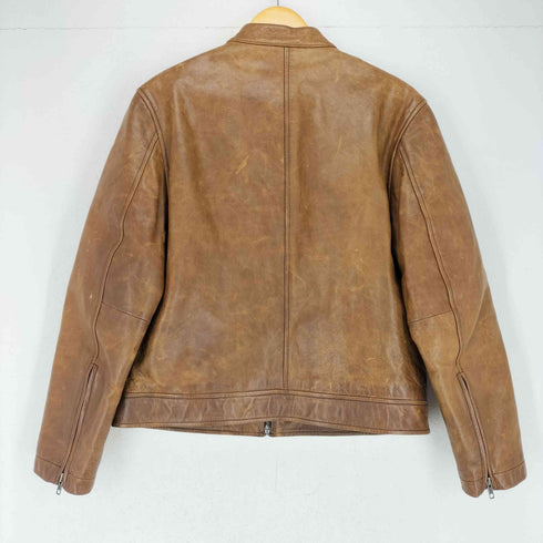 ギャップ Gap 00S OLD レザーシングルライダースジャケット メンズ XS