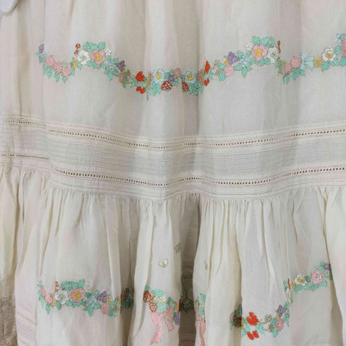 フランシュリッペ franche lippee 刺繍フレアスカート レディース M