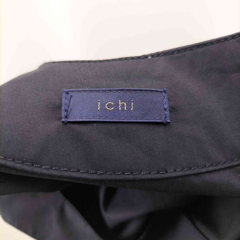 イチ ICHI コットン タイプライター ギャザー ワンピース レディース