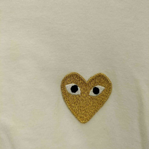 プレイコムデギャルソン PLAY COMME des GARCONS AD2015 ハートワッペン S/S クルーネック Tシャツ レディース JPN:M