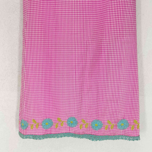 NANETTE LEPORE 裾刺繍ギンガムチェックスカート レディース 2