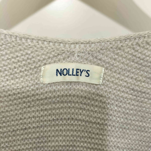 ノーリーズ NOLLEY’S ラメガーターホールガーメントプルオーバーニット レディース JPN:38
