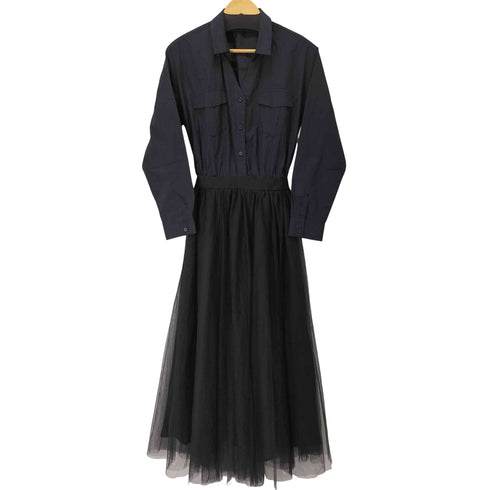 リエンダ rienda tulle combi SH OP シアーワンピース レディース JPN:M