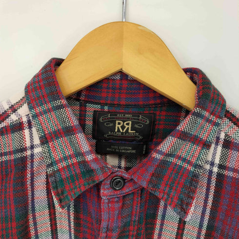 ダブルアールエルラルフローレン RRL RALPH LAUREN 90s 三ツ星タグ L/Sチェックネルシャツ メンズ