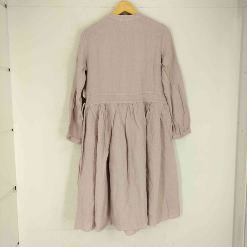 MY CLOSET フロントレースリネンワンピース レディース