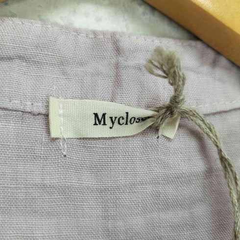 MY CLOSET フロントレースリネンワンピース レディース