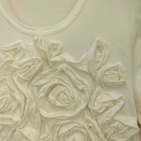ローブドシャンブルコムデギャルソン robe de chambre COMME des GARCONS AD1997 90S バラ モチーフ S/S カットソー レディース
