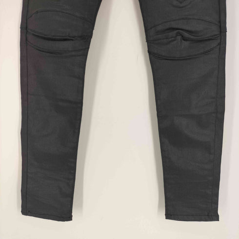 ノーアイディーブラック NO ID.BLACK コーティング ストレッチ デニム ライダース スキニー PT パンツ メンズ JPN:3