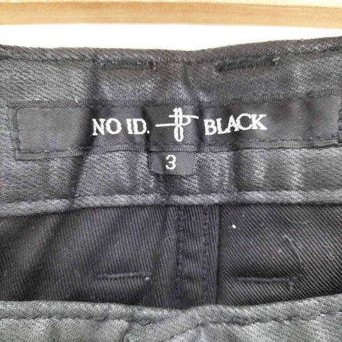ノーアイディーブラック NO ID.BLACK コーティング ストレッチ デニム ライダース スキニー PT パンツ メンズ JPN:3