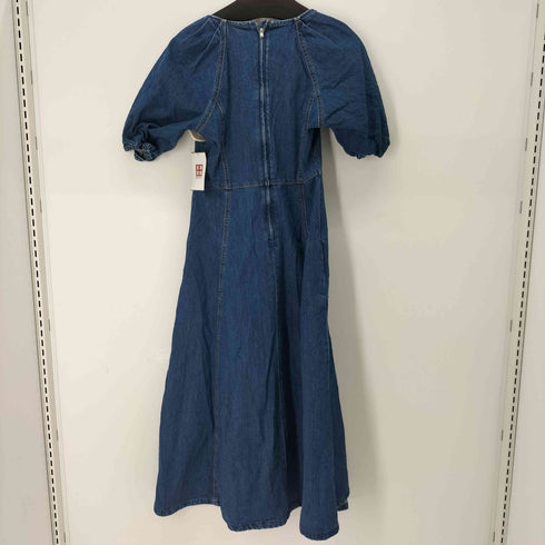ザラ ZARA パフスリーブデニムワンピース レディース import:M
