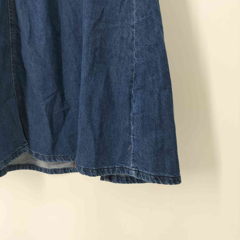 ザラ ZARA パフスリーブデニムワンピース レディース import:M