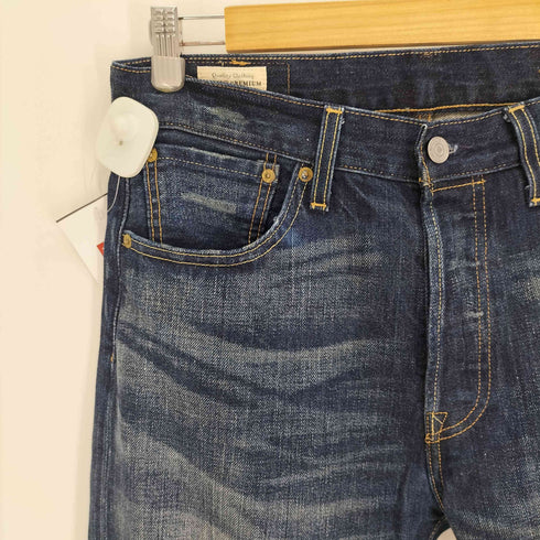 リーバイス Levis 501 ボタン裏 5286 刻印 2024 1.11 刺繍 レザーパッチ ボタンフライ オリジナルフィット デニム パンツ メンズ W31 L32
