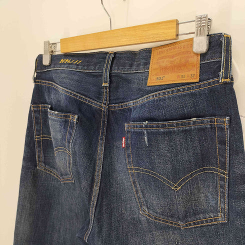 リーバイス Levis 501 ボタン裏 5286 刻印 2024 1.11 刺繍 レザーパッチ ボタンフライ オリジナルフィット デニム パンツ メンズ W31 L32