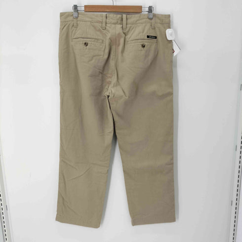 エディーバウアー Eddie Bauer 裏地チェック ワイドチノパンツ メンズ 38/30
