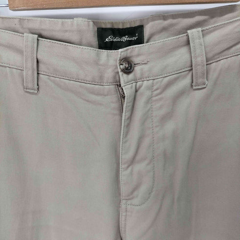 エディーバウアー Eddie Bauer 裏地チェック ワイドチノパンツ メンズ 38/30