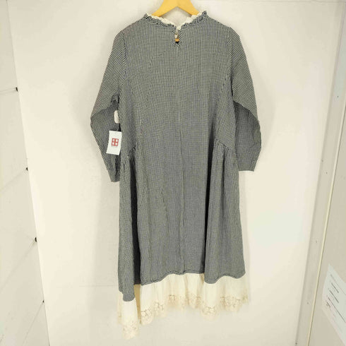 2 STORY GIMY レース刺繍ギンガムチェックワンピース レディース