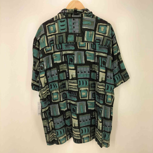 ナチュラルイシュー NATURAL ISSUE 90S 総柄 レーヨン S/S レギュラーカラー シャツ メンズ import:XL