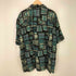 ナチュラルイシュー NATURAL ISSUE 90S 総柄 レーヨン S/S レギュラーカラー シャツ メンズ import:XL
