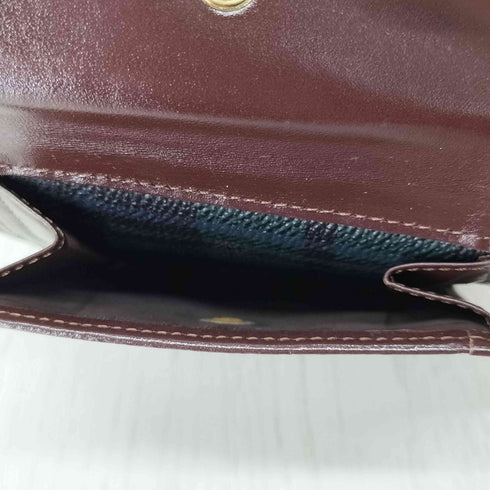 ポロラルフローレン POLO RALPH LAUREN ブラックウォッチ レザー二つ折り財布 レディース