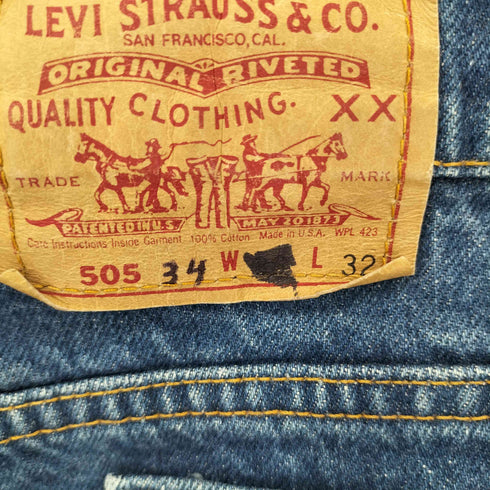 リーバイス Levis 90S USA製 546刻印 501 ボタンフライデニム メンズ W36/L32