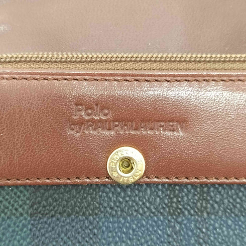 ポロラルフローレン POLO RALPH LAUREN ブラックウォッチ レザーコインケース レディース