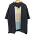 ジョージ GEORGE 90S S/S オープンカラー カラーブロック シャツ メンズ import:XL