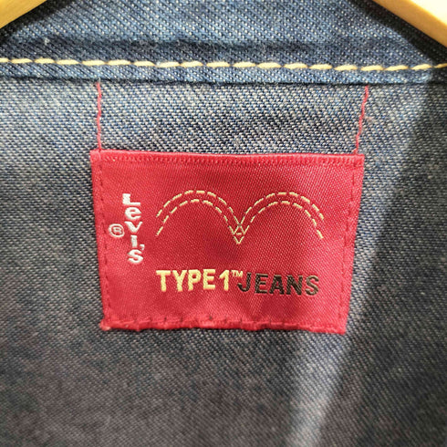 リーバイス Levis TYPE1 JEANS ウエスタンデニムジャケット メンズ import:M