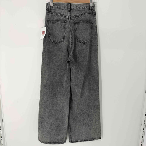 ヘザー Heather ハイウエストデニムワイドパンツ ケミカルウォッシュ レディース JPN:M