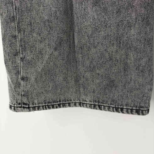 ヘザー Heather ハイウエストデニムワイドパンツ ケミカルウォッシュ レディース JPN:M