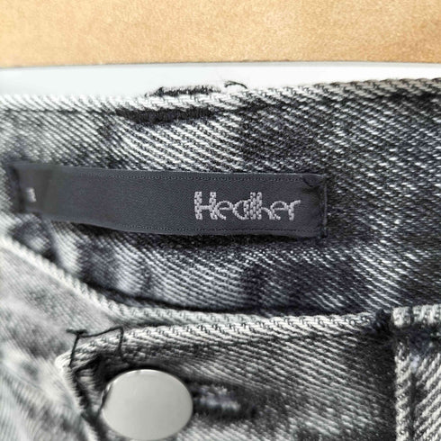 ヘザー Heather ハイウエストデニムワイドパンツ ケミカルウォッシュ レディース JPN:M