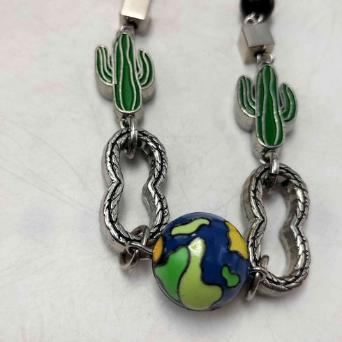 サルーテ SALUTE CACTUS FLOWER FLAME NECKLACE ネックレス メンズ
