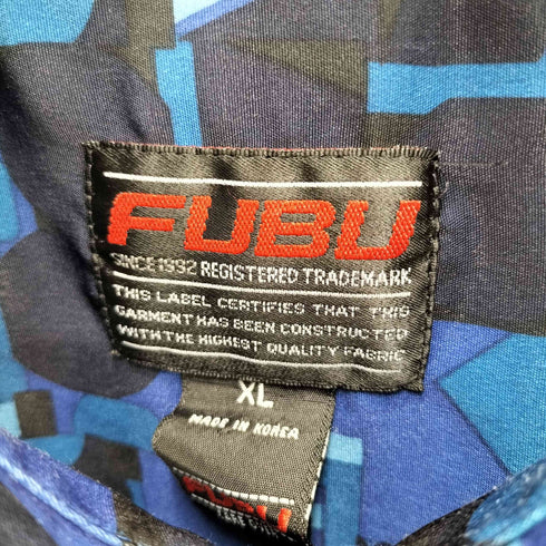 フブ FUBU 90-00S 総柄 L/S レギュラーカラー シャツ メンズ import:XL