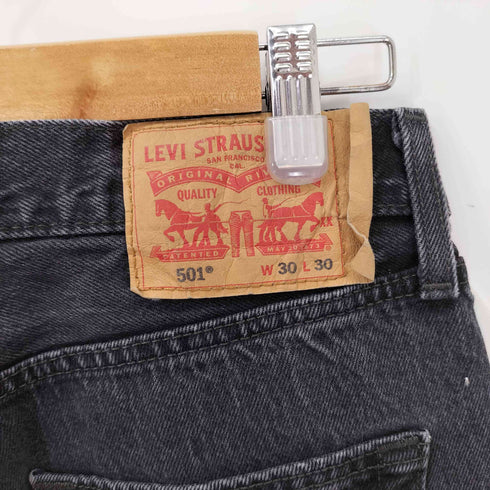 リーバイス Levis 501 ボタンフライ USAラインモデル ブラック メンズ W30/L30