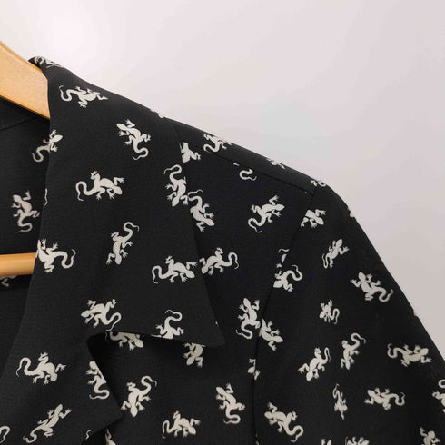 アニエスベー agnes b. PARIS フランス製 リザード S/Sワンピース レディース JPN:38