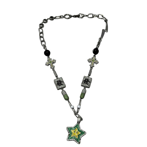メゾンエメラルド MAISON EMERALD LEY CROSS CAPSULE MAHJONG DIAMOND NECKLACE ネックレス メンズ