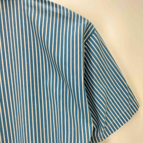 PROTEXALL 80S 企業ロゴ S/S レギュラーカラー ストライプ ワークシャツ メンズ