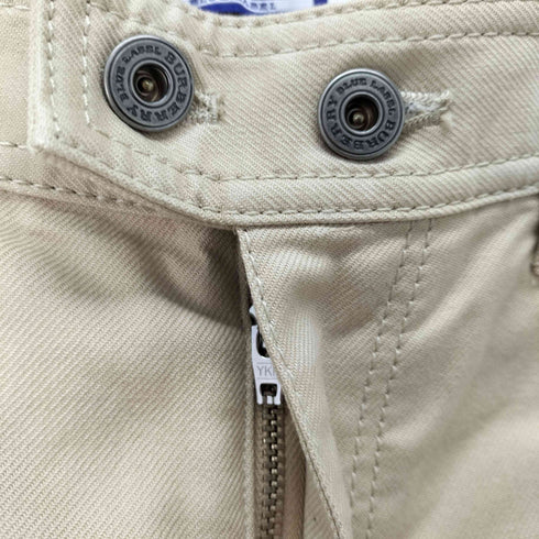 バーバリーブルーレーベル BURBERRY BLUE LABEL ロゴ刺繍 クロップドパンツ レディース JPN:38