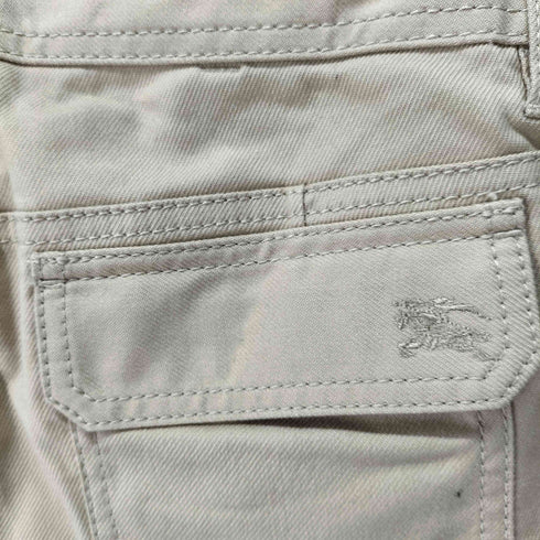 バーバリーブルーレーベル BURBERRY BLUE LABEL ロゴ刺繍 クロップドパンツ レディース JPN:38