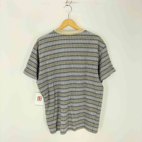 ステューシー Stussy 80s-90s old stussy 白タグ USA製 ジャガード ボーダー柄ポケットTシャツ メンズ JPN:M