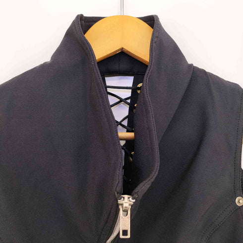 リップサービス LIP SERVICE USA製 バックレース クロップド ジップアップ ベスト レディース import:L