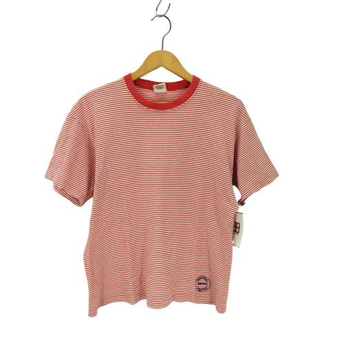 ヘインズ Hanes USA製 ボーダー柄クルーネックTシャツ メンズ JPN:M