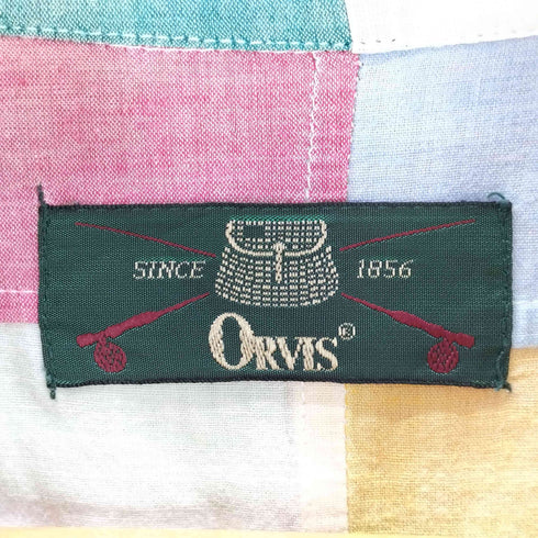 オービス ORVIS 90S パッチワークシャツ メンズ JPN:XL